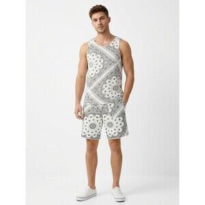 Divided H&M Men's Bandana Print Tank Top and Shorts Set